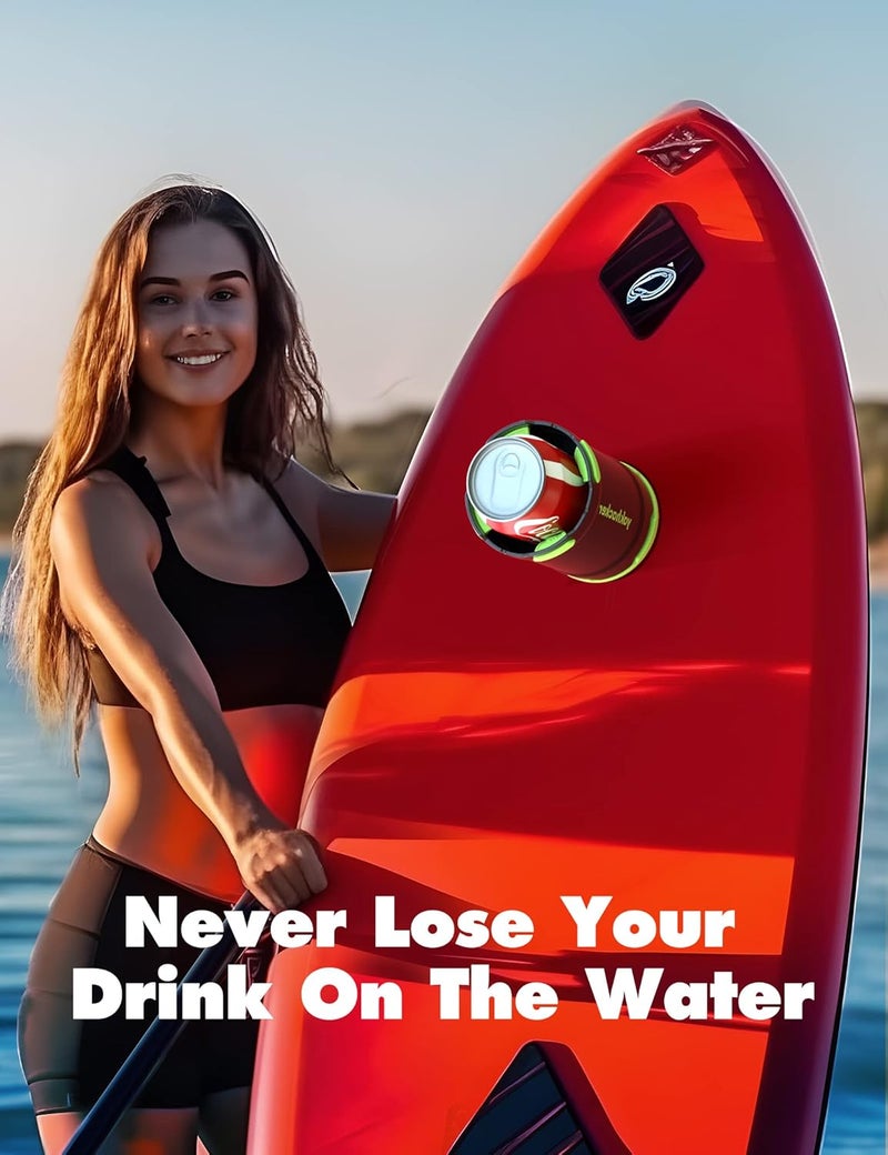 YAKHACKER SUP Paddle Board Cup Holder with Rubber Tab - Multi-Functional and Anti-toppling Cup Holder, Drinks Holder, Inflatable Paddle Board Accessories, Includes Action Mount - Image 5